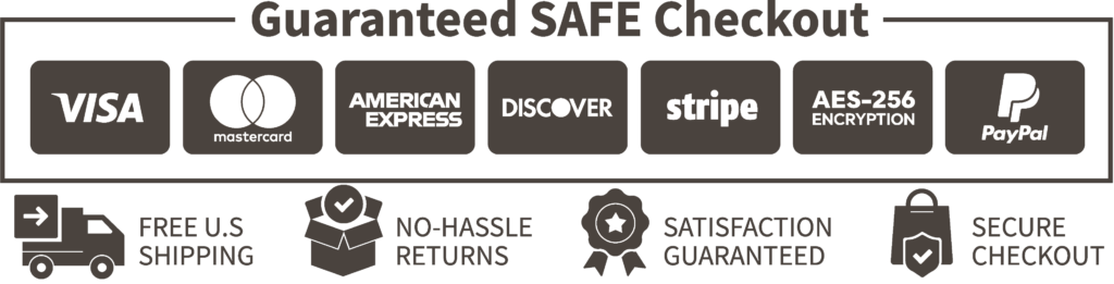Safe checkout and service badges